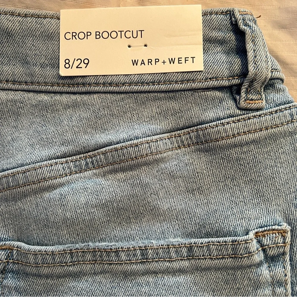 Wrap + Weft Cropped Bootcut Jeans  Size 29 NWT